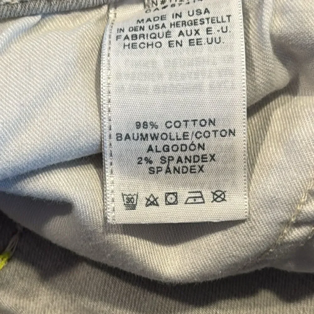 True Religion Ricky Straight Leg Gray Jeans Men’s 44x33 Rope Stitch Slim Fit